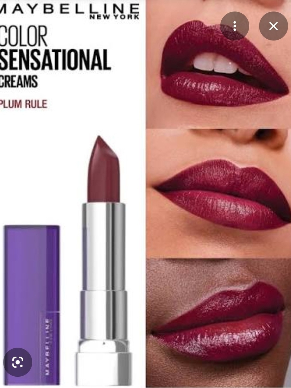Maybelline Creamy Lipstick - Deep Plum